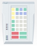 Pos клавиатура Posua LPOS-032P-M12 - PC/2 белый